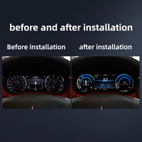 Tableau de bord numérique LCD, couverture de tableau de bord Carplay, compteur de vitesse, groupe d'instruments pour Maserati Gt/Giboli/Levante/Quattroporte 04-23