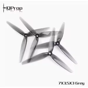 Melhor Preço 4 Peças HQProp 7X4X3 7040 Hélice de 7 Polegadas <span class=keywords><strong>3</strong></span>/Trilobada em Policarbonato Cinza Claro Acessórios para Drones FPV e RC - Product Image 3