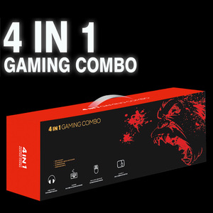 Ensemble 4-en-1 GTX350 USB RGB <span class=keywords><strong>Clavier</strong></span> <span class=keywords><strong>Souris</strong></span> <span class=keywords><strong>Casque</strong></span> Tapis de <span class=keywords><strong>Souris</strong></span> Filaire pour Bureau et Gaming - Product Image 4