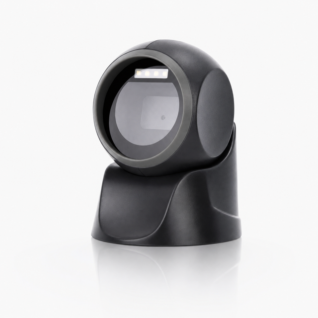 2D Platform Barcode Scanner Hands-Free USB Desktop QR Code Reader for POS Retail Warehouse Scanning Stock