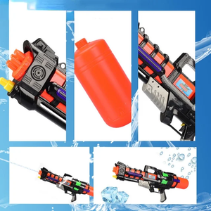ปืนฉีดน้ำพลาสติกแรงดันสูงขนาดใหญ่ 56 ซม. สำหรับเด็ก ยิงได้ไกล พร้อมลูกบอลน้ำ ได้รับการรับรองมาตรฐาน EN71 เหมาะสำหรับเล่นในช่วงฤดูร้อน - Product Image 2