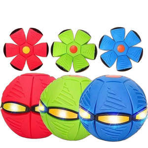 Jouet classique et durable pour chien d'extérieur : balle rebondissante avec caoutchouc magique de décompression et couineur en plastique, jouet amusant et couinard pour animaux de compagnie - Product Image 3