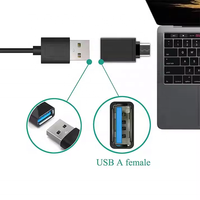 Adaptador USB C a USB, Conector USBC Macho a Hembra 3.0 OTG para Apple iPhone 17 16 MaciPad, Microsoft Surface, Samsung Galaxy S26