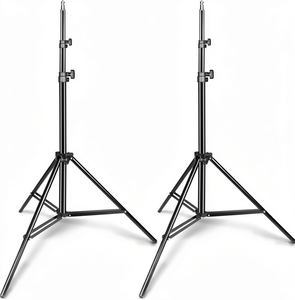 <span class=keywords><strong>EMART</strong></span> - Juego de 2 Trípodes de Aluminio Estable de 190 cm para Fotografía y Video, con Soporte para Reflector y Fondo de Estudio - Product Image 1