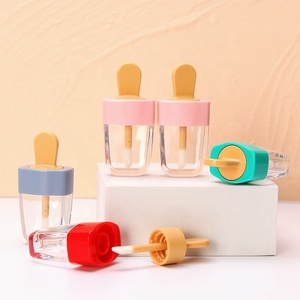 Tabung <span class=keywords><strong>Lip</strong></span> <span class=keywords><strong>Gloss</strong></span> anak-anak, dalam stok lucu es krim Lipgloss plastik kosong unik 5ml label pribadi - Product Image 1