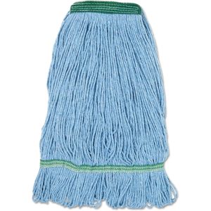 หัวไม้ถูพื้นแบบวงกลมขนาดกลาง สีน้ำเงิน รุ่น Boardwalk 502BLNBCT แบบพันด้วยมือ รูปทรงสี่เหลี่ยมผืนผ้า อุปกรณ์ทำความสะอาด ดูดซับน้ำได้ดี - Product Image 4