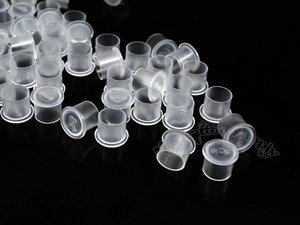Factory Wholesale 1000pcs Transparent Disposable Tattoo Ink Cup <b>Plastic</b> Pigment <b>Container</b> for Tattoo Studio Supply - Product Image 3
