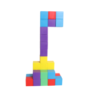 40 Piezas de Cubos Magnéticos Coloridos STEM para Niños, Bloques de Construcción Magnéticos Educativos Preescolares para Niños, Juguetes de Construcción