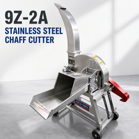Broyeur de paille électrique 2,2 kW en acier inoxydable pour paille humide/sèche