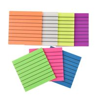 Able S3007 matériau PET transparent de haute valeur auto-adhésif Logo personnalisé bloc-notes bloc-notes collant pour le bureau des étudiants