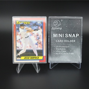 Leshiny New Mini Snap chủ thẻ nhựa container 35pt Độ dày thuận tiện Mini Snap trường hợp thẻ - Product Image 6