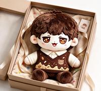 Peluche personnalisée en forme de personnage de dessin animé, douce et moelleuse, pour cadeau d'anniversaire