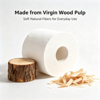 Rouleau de papier toilette jetable sans peluches, 1/2/3/4 plis, doux et absorbant, pour la maison, l'hôtel et les toilettes commerciales