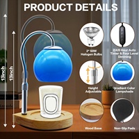 Lampe chauffe-bougie avec minuterie 2H/4H/8H, hauteur réglable, intensité variable, 2 ampoules pour la décoration de la maison, cadeaux de Noël