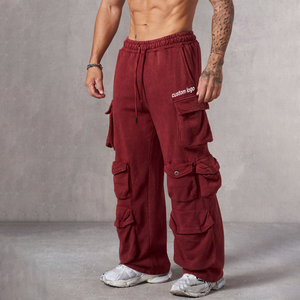 <span class=keywords><strong>Pantalones</strong></span> Deportivos de Gimnasio Personalizados al por Mayor para <span class=keywords><strong>Hombre</strong></span>, <span class=keywords><strong>Pantalones</strong></span> <span class=keywords><strong>Cargo</strong></span> de Tela Casual de Invierno con Estilo Lavado para <span class=keywords><strong>Trabajo</strong></span> y Entrenamiento al Aire Libre - Product Image 1