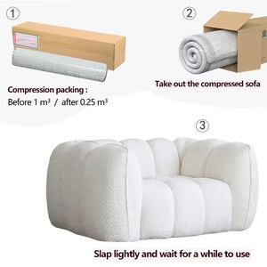 Sofá de Compresión Popular en Oferta, Sofá al Vacío en Caja, Sofá Moderno de Espuma Suave para Sala de Estar, Sofá Comprimido Minimalista para el Hogar - Product Image 4