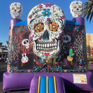 Commerciale di Halloween teschio di salto gonfiabile castello Jumper bambini gonfiabile <span class=keywords><strong>case</strong></span> infestate per adulti casa di rimbalzo per il partito - Product Image 4