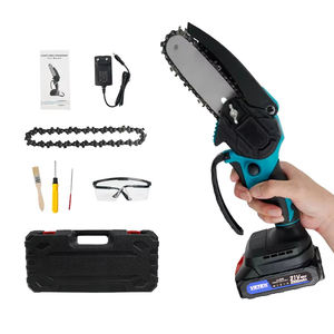 Minimotosserra Elétrica Portátil sem Fio para Poda de Galhos de Árvore com Bateria de Íon de Lítio de 2000mAh e 4 Polegadas - Venda por Atacado de Fábrica - Product Image 4