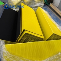 Panneaux alvéolaires en plastique PP durable avec support en feutre pour la protection des carreaux sur site, des escaliers et des sols