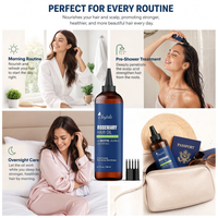 Minyak Rambut Rosemary Dengan Sisir Aplikator Formula Tidak Lengket Memperkuat Akar Rambut Memperbaiki Ujung Rambut Kering Bercabang Perawatan Kulit Kepala Harian Minyak Rambut