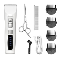 Petwant 2 vitesses lame en céramique Rechargeable professionnel Pet chien chat rasoir Pet cheveux tondeuses tondeuse ensemble
