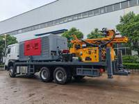 Nouvelle plateforme de forage automatique montée sur camion pour puits profonds, avec une profondeur maximale de 500 m, à vendre