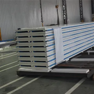 PNS Ce certificate 50mm - 200mm thick pu roof sandwich panels manufacturers and suppliers for clients