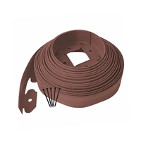 Bordure de jardin JNZ robuste sans creusement, en PVC flexible, pour pelouses, parterres de fleurs et allées