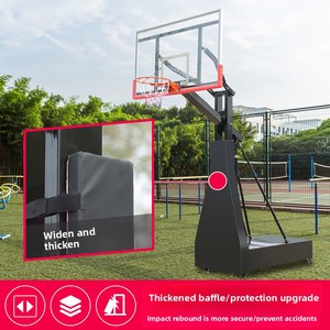 Panier de basket en alliage d'<span class=keywords><strong>aluminium</strong></span> réglable en hauteur pour adultes - Modèle extérieur mobile 002 - Réglage de la hauteur du panier pour les <span class=keywords><strong>dunk</strong></span> des enfants - Product Image 3