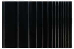 Clôture de <span class=keywords><strong>jardin</strong></span> en aluminium <span class=keywords><strong>composite</strong></span> à lames verticales, design moderne populaire, revêtement en poudre noire - Product Image 4