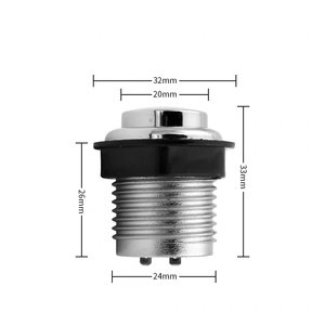 24MM Galvanisierter Steckknopf Kleiner Kreisförmiger Auf/Ab-Spielkonsolen-Schalter Anschluss Bleifrei Vorrätig - Product Image 4