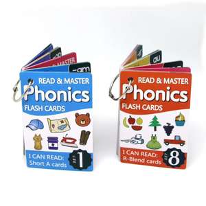 Cartes flash personnalisées READ et <span class=keywords><strong>MASTER</strong></span> Phonics pour enfants avec anneau - Product Image 5