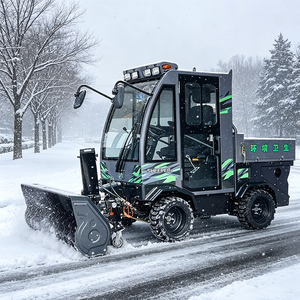 Nettoyeur de neige AWD à transmission intégrale avec benne hydraulique et cabine chauffée pour rondesaux et parcs - Product Image 3