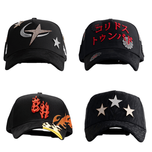 Barbas Mũ Nhà Sản Xuất Bán Buôn 5 Bảng Điều Chỉnh Gorras Mũ Bóng Chày Cong Vành Đen 77 Barbas Mũ Gorras Mũ Da Lộn Mũ Ban Đầu - Product Image 3