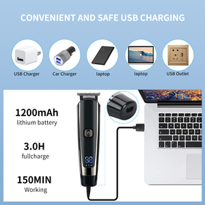 Maquinas de barbería con pantalla LED USB para hombre, 6 en 1 recargable recortadora de pelo, juego de cortadora de pelo para Barba, peluquero profesional - Product Image 5