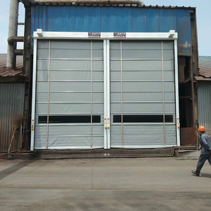 Porte rapide à enroulement en <span class=keywords><strong>PVC</strong></span> souple et alliage d'aluminium, design industriel moderne, pour entrepôt frigorifique, contrôle de la poussière, entrée à levage, vente en gros - Product Image 5