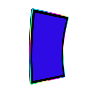 Arcade chơi game hiển thị 3M 3840*2160 cảm ứng LCD Monitor ldz Full Red 43inch cong màn hình LCD màn hình với ánh sáng LED - Product Image 3