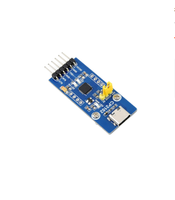 Waveshare CP2102 USB UART Board (Tipe C), modul komunikasi USB ke UART (TTL), konektor USB-C