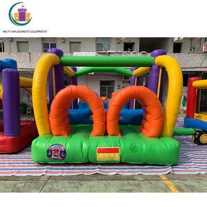 Casa de juegos con tobogán para niños, Mini <span class=keywords><strong>castillo</strong></span> hinchable con túneles, <span class=keywords><strong>Castillo</strong></span> de salto inflable - Product Image 2
