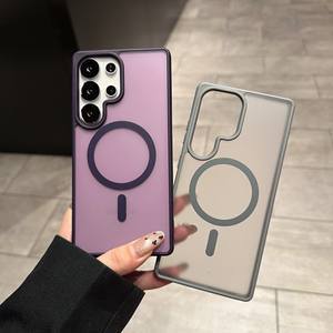 เคสใสกึ่งโปร่งแสงแบบแม่เหล็ก รองรับการชาร์จไร้สาย สำหรับ Samsung S26 <span class=keywords><strong>S22</strong></span> S23 S24 <span class=keywords><strong>Ultra</strong></span> S25 Plus ป้อง<span class=keywords><strong>กัน</strong></span>แรงกระแทก - Product Image 4