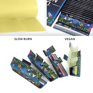 Papiers à rouler Alien Go King Size multicolores en PVC vierge, écologiques, ultra-fins, de qualité supérieure, OEM ODM, logo personnalisé accepté - Product Image 6