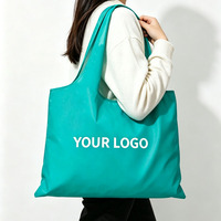 Bolsa de Nylon Reutilizable Resistente, Ecológica, Portátil, con Logotipo Personalizado, Gruesa, para Uso en Centros Comerciales