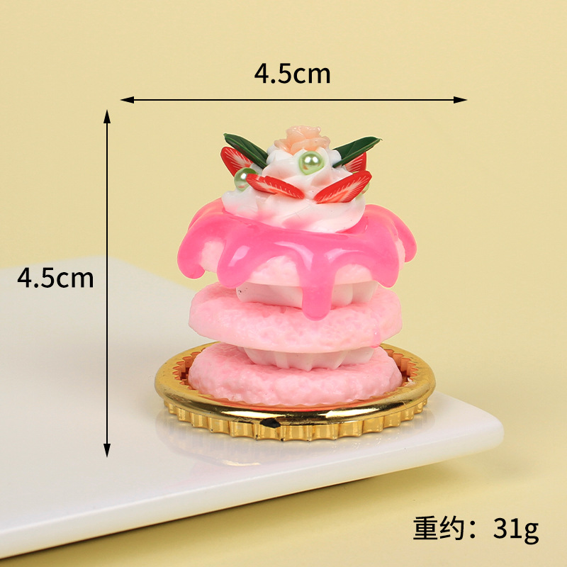 GJ035 Crème Rose (Chaîne Perlée Dorée)