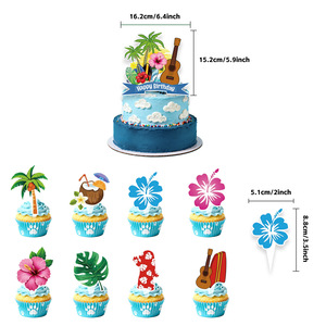 Décorations de gâteau à thème Stitch, inserts en papier découpés, décorations de fête, toppers de gâteau d'anniversaire réutilisables, forme ronde - Product Image 3