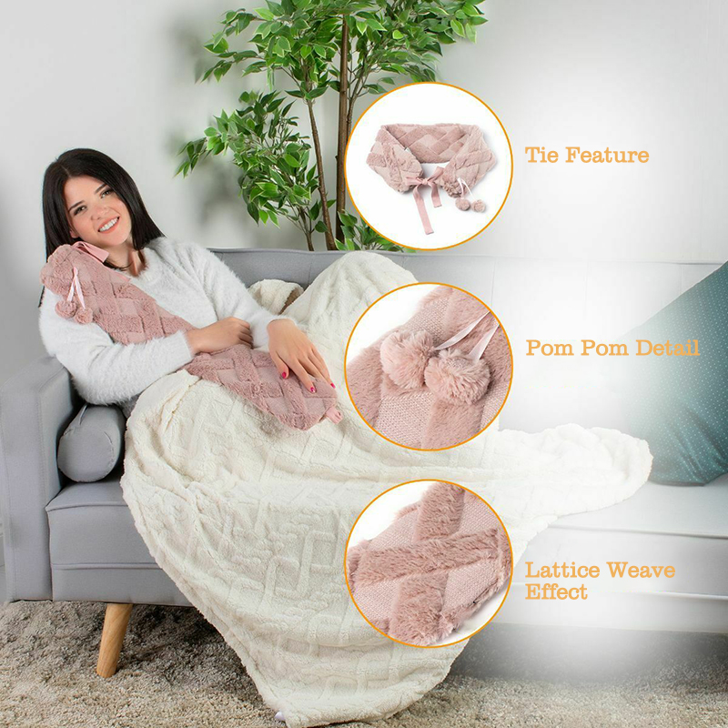 hot sales china manufacturer 2000ml rubber hot water bag long hot water bottle with cover