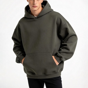 เสื้อฮู้ดดี้ทรงครอปผ้าฝ้ายเฟรนช์เทอร์รี่พรีเมียม หนานุ่ม คุณภาพสูง ทรงโอเวอร์ไซส์ สำหรับผู้ชายและผู้หญิง - Product Image 1