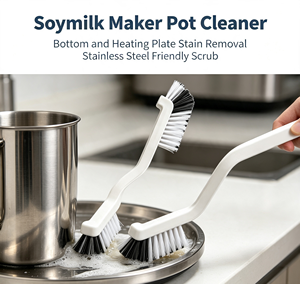 Double Sided Cleaning <b>Brush</b> Long Handle Narrow <b>Brush</b> Head Hard Bristle Kitchen Sink Cup Feeder <b>Bottle</b> Cleaner - Product Image 2