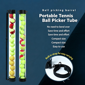 Outil et dispositif de ramassage de balles en matériau <span class=keywords><strong>PC</strong></span>, taille 100x10cm, pour pickleball, tennis, padel - Product Image 1