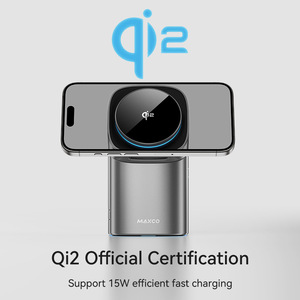 Tự Động Xoay Từ 3 in1 Cube Sạc Không Dây Đứng Sạc <span class=keywords><strong>Dock</strong></span> Cho Điện Thoại Tai Nghe Thông Minh Đồng Hồ Sạc Điện Thoại Không Dây - Product Image 2