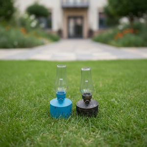 <span class=keywords><strong>Lampe</strong></span> à pétrole vintage personnalisable avec flamme simulée, lumière décorative solaire multicolore <span class=keywords><strong>pour</strong></span> jardin - Product Image 1